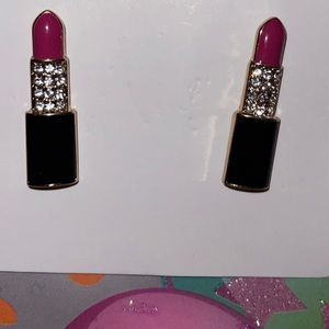 Lipstick earrings 💄💋💎 💥SOLD💥
